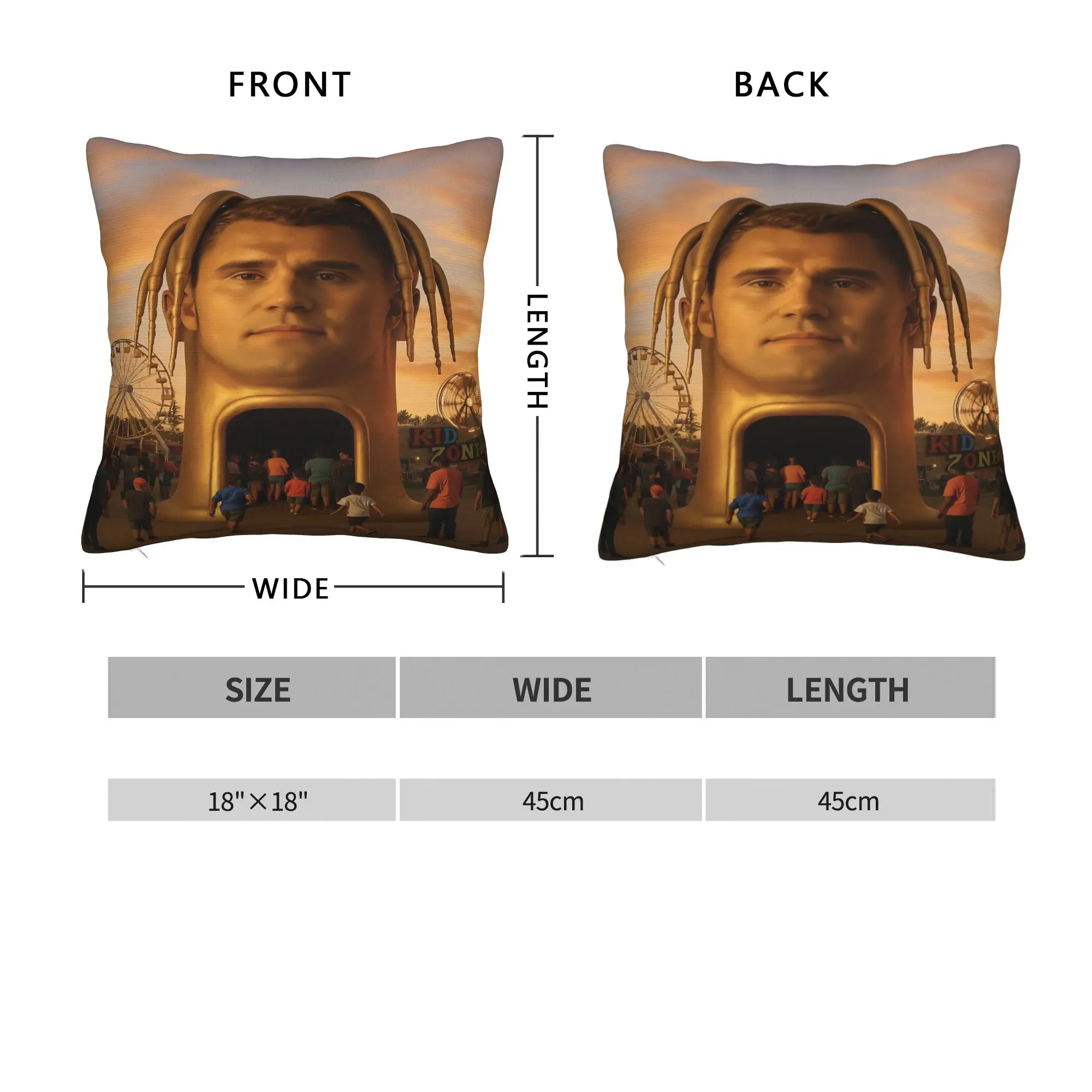 Charlie Kirk R.I.P Pillow Case  Vintage Pillow Cover Soft Pillowcases For Couch Sofa Bedroom