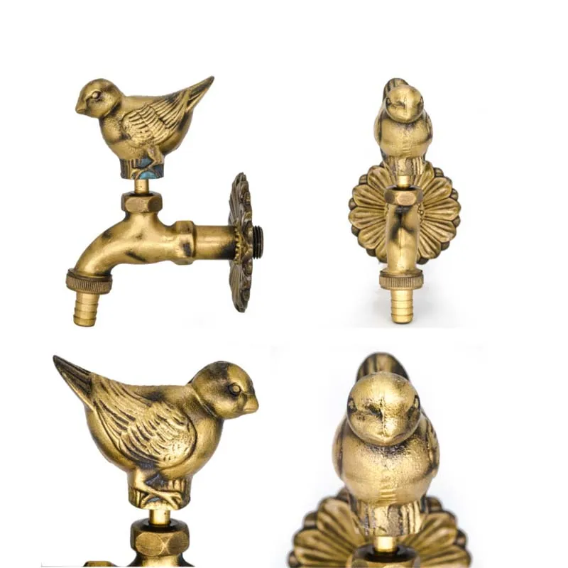 Outdoor villa courtyard garden animal antique faucet antifreeze outdoor all copper water tap washing machine faucet
