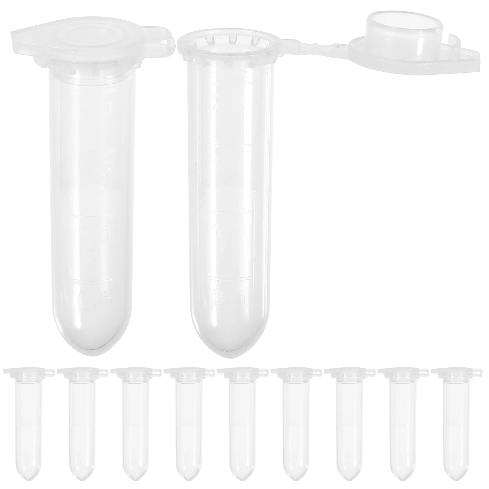 

500 pcs Centrifuge Tube 2Ml Round Bottom High Transparency Pp Sterilizable Micro Tube For High Speed