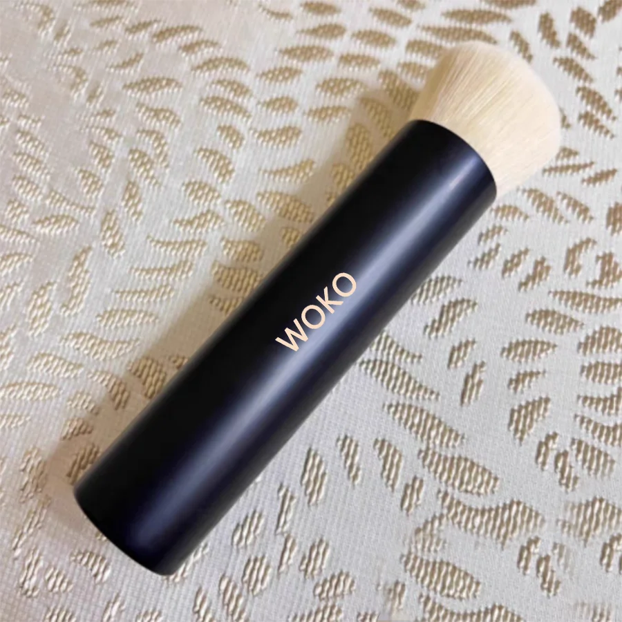 1 stücke Schräge Foundation Make-up Pinsel Winkel Runde Kopf Kontur Foundation Pinsel Flüssige Foundation Polieren Make-Up-Tool Tragbare – Detail 5