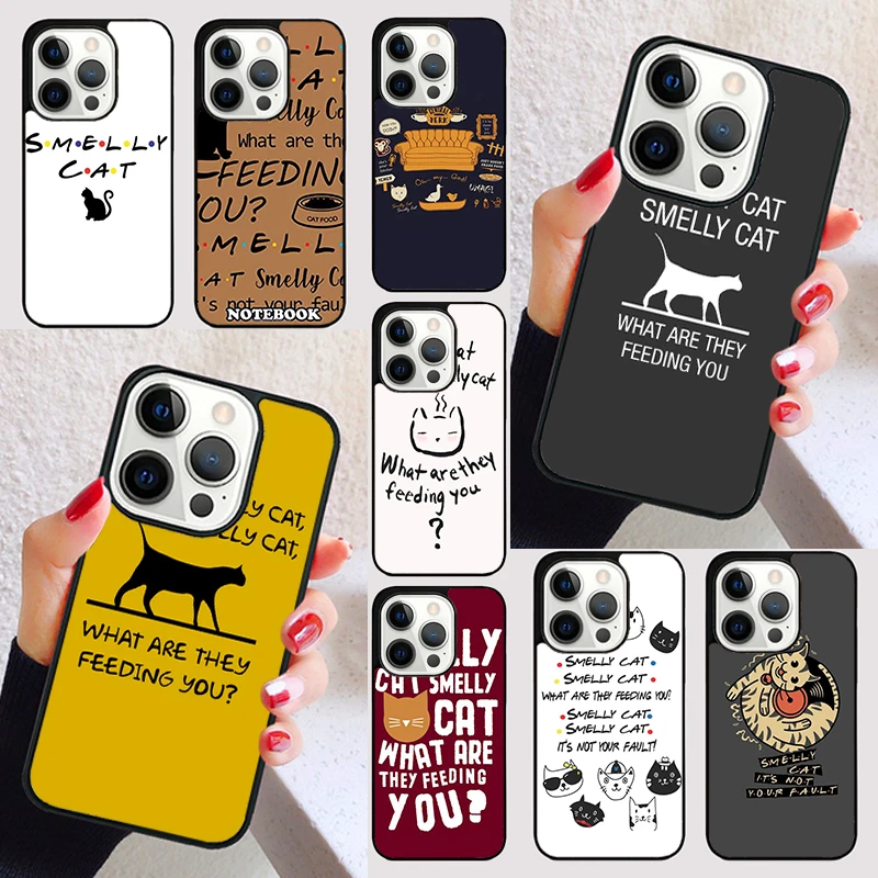 FRIENDS FUNNY TV SHOW PHOEBE SMELLY CAT cover For iPhone 15 16 13 12 11 14 Pro Max Mini Max SE 2020 7 8 15 16 Plus Phone Case