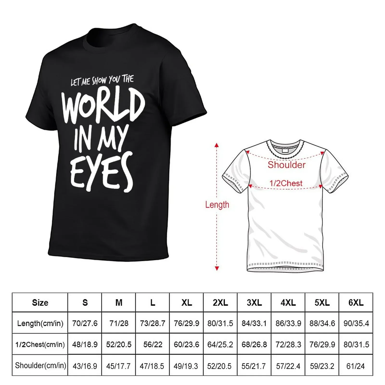 Who Loves Music And Let Me Show You The World In My Eyes Awesome Photographic T-Shirt cute clothes cheap stuff t shirts men