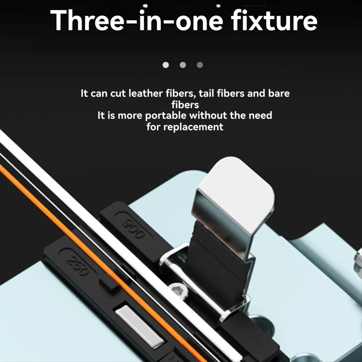 

V20 High Fiber Cleaver Fiber Optic Cable Cutting Knife with Stripper FTTT Cutter Tool for Telecommunication