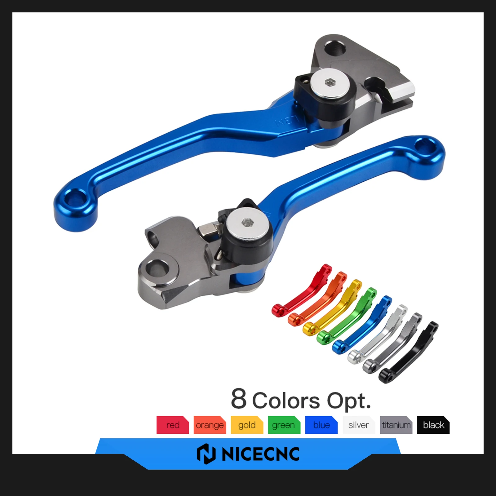 

NICECNC For Yamaha YZ125 YZ250 2008-2014 YZ250F YZ450F 2008 Kawasaki KX250F KX450F 2013-2018 Pivot Brake Lever Clutch Levers Kit