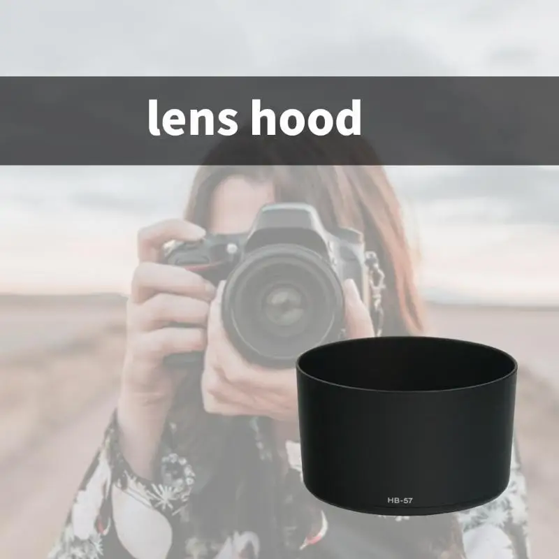 R53C HB57 Kamera-Gegenlichtblende für 55–300 mm F4,5 5,6 G, schützt vor Licht und Staub. HB57 Gegenlichtblende – Detail 7