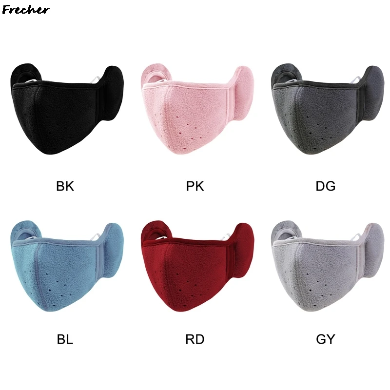 Winter Skiing Cycling Earmuff Mask Men Women Outdoor Sports Face Cover Thermal Earflaps Reusable Ear Protection Mouth Cover New