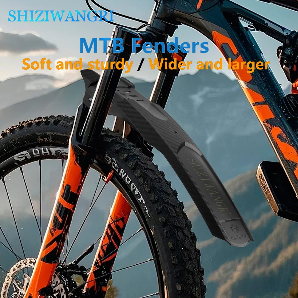 1Set Bicycle Fenders Mountain Road Bike Mudguard Front And Rear MTB Mud Guard Wings For MTB  Bicycle Cycling Accessories