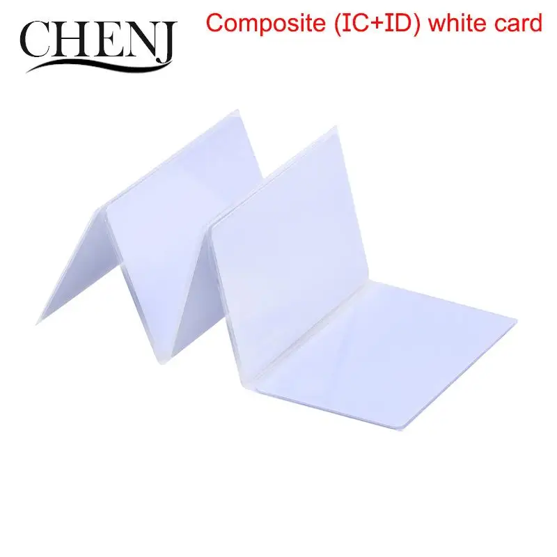 5PCS Frequency RFID 125KHZ T5577 EM4305+13.56MHZ Changeable Writable IC ID Composite Key Cards Keyfob Dual Chip