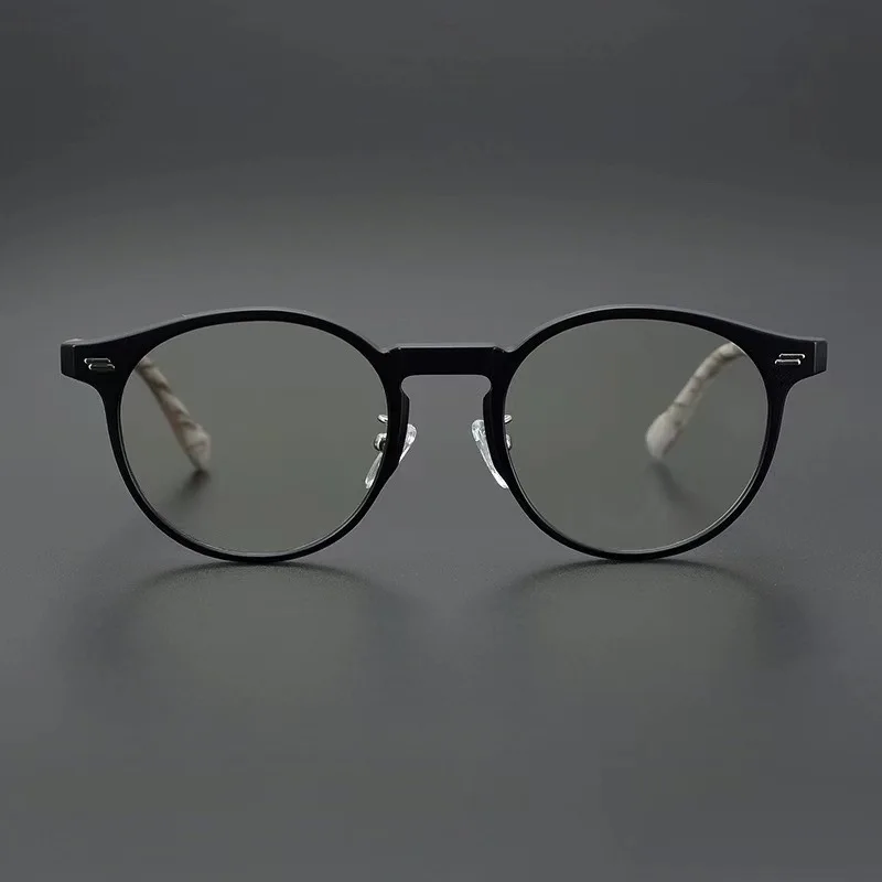 Women's Grade Glasses Frame Vintage Round Men's Prescription Eyeglasses Korean Style Women's Eyeglasses Luxury Fashion Eyewear