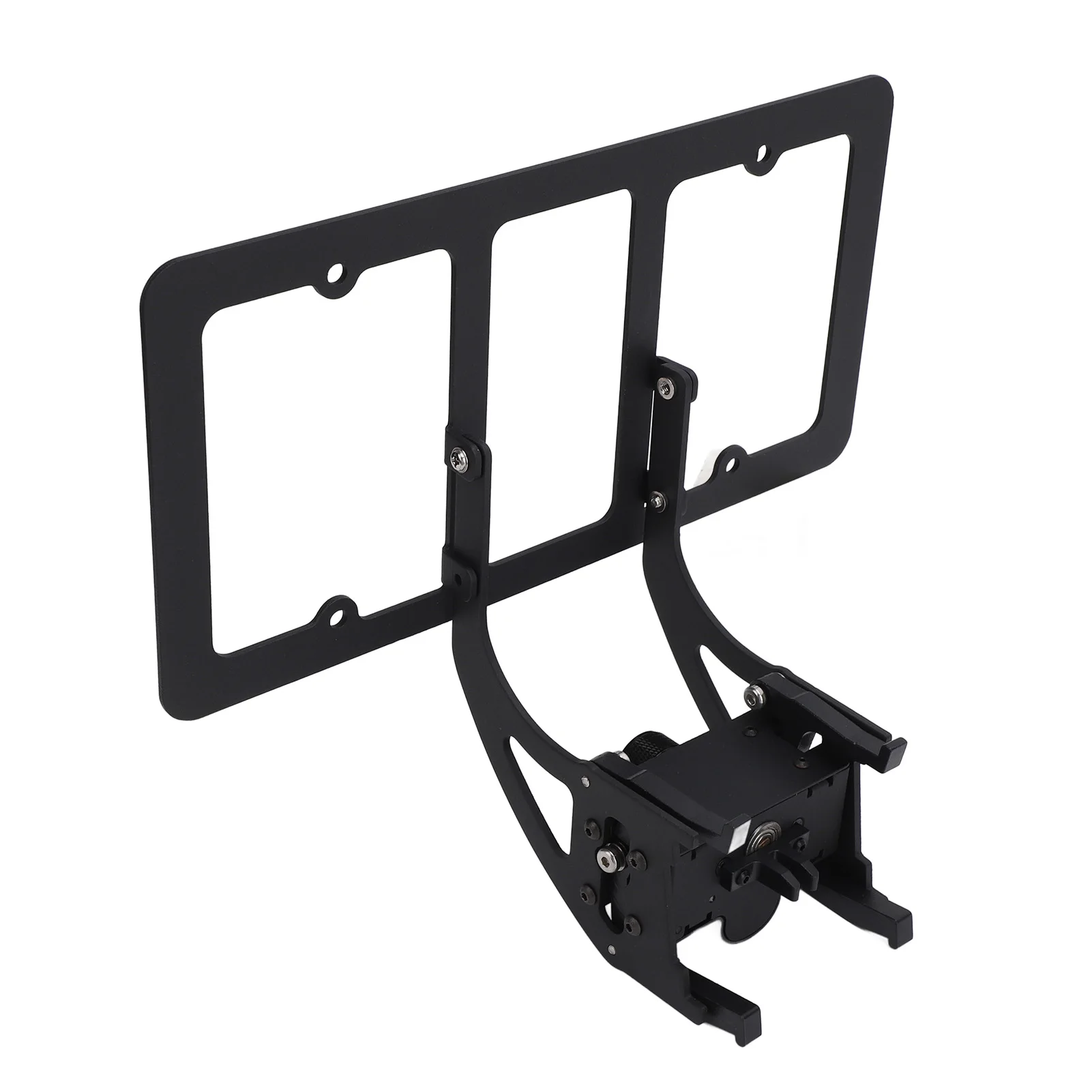 

Lockable Aluminium Alloy Front License Plate Holder Bumper Tag Frame Mounting Kit for US Cars No Drilling Required