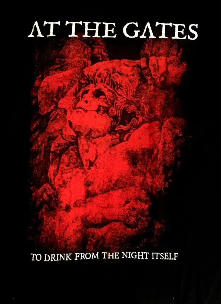 AT THE GATES cd cvr TO DRINK FROM THE NIGHT ITSELF Official TOUR SHIRT LAST XL