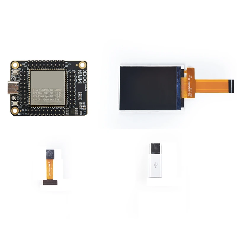 

For Sipeed Maix Dock Development Board Kit K210 AI+Lot With GC0328 Cam And 2.4 Inch Screen Deep Learning Vision Board Black