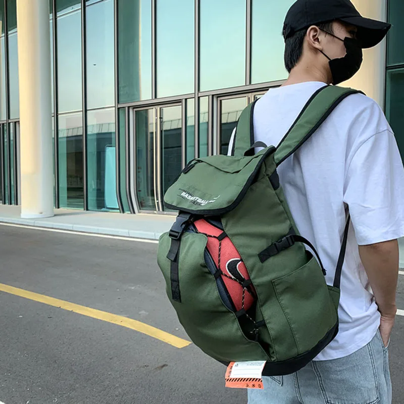 

basketball backpack large sports bag Men's Gym Bag with Ball Shoe Compartment Portable Sport Bags