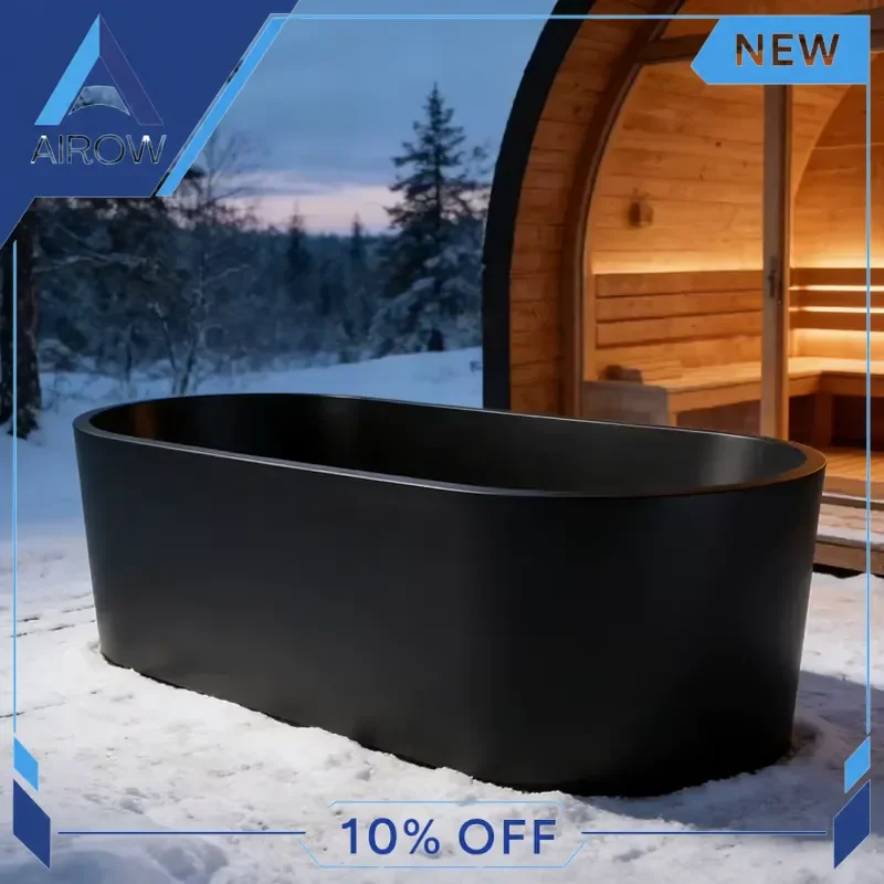 for Stainless Steel Ice Bath Tub 304 Freestanding Cold Plunge Pool Gym Spa Recovery Athletic Training Portable Soaking Tub