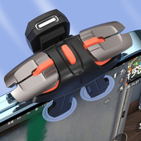 1Pair 4/6 Alloy Finger Mobile Phone Game Trigger For PUBG Aim Shooting L1 R1 Alloy Key Button For IOS Android Gamepad Controller