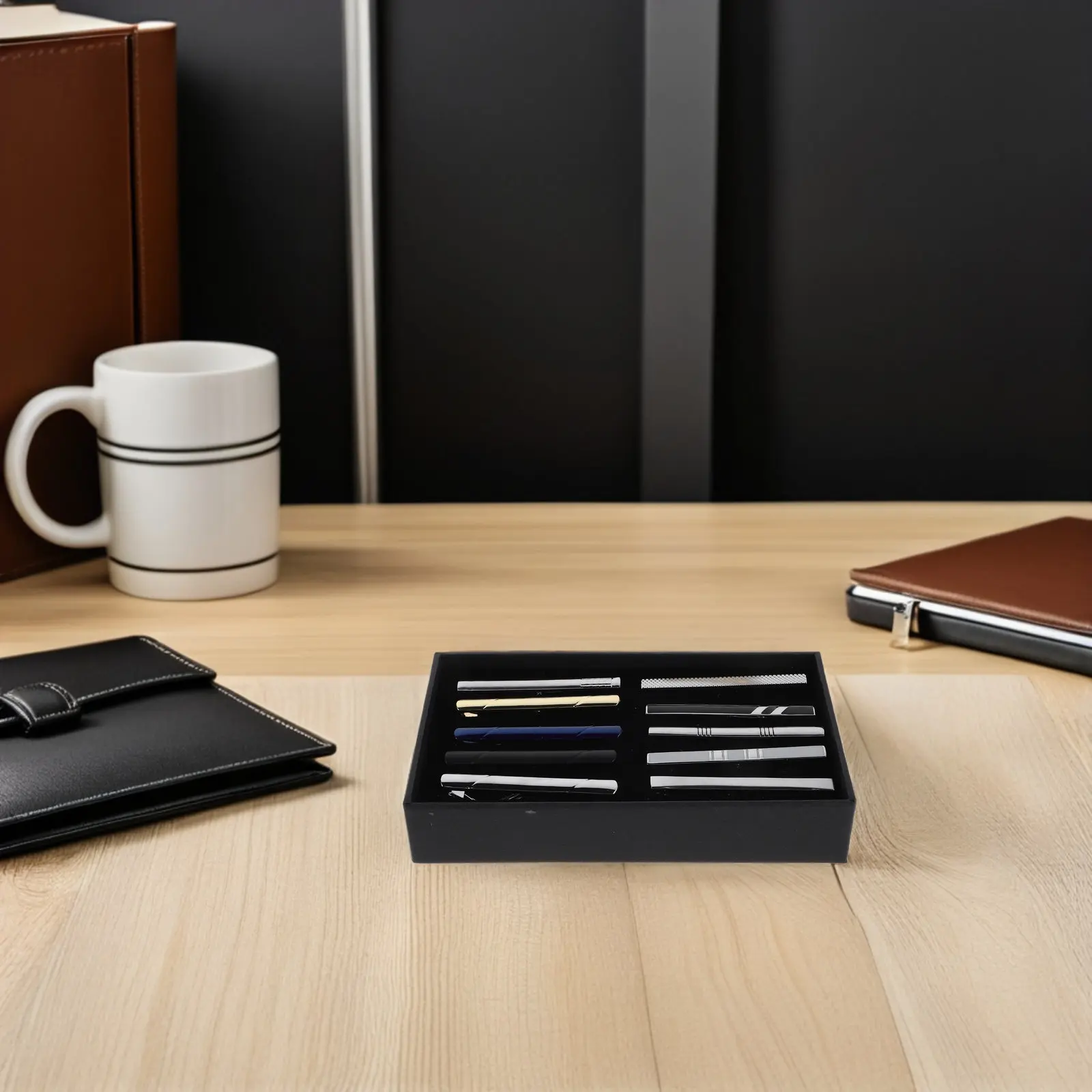 Набор из 10 элегантных металли – обзор и цена Tie Bar Set Gift