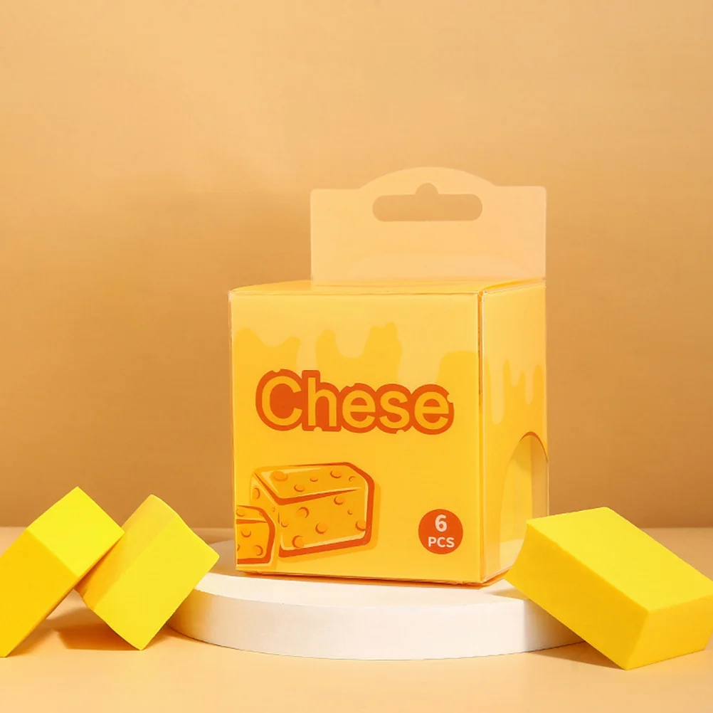 Éponge de beauté à usage sec et humide, pour mélange de fond de teint, finition lisse, applicateur de maquillage, outil bouffant pour crème, 6 pièces