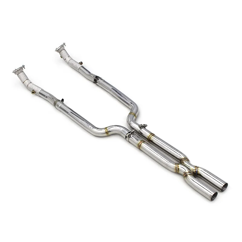 Exhaust Downpipe X Pipe For Maserati Gran Turismo/GT 4.2/4.7 2008-2023  Catless downpipe Catalytic converter