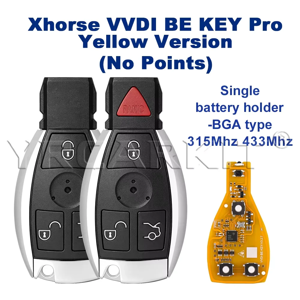 Half Smart Xhorse VVDI BE Key NO Points For Benz 705 Moto 1997-2000 NEC 2001-2005 2006-2010 BGA after 2011 VVDI‑BE‑KEY‑V3.2.T