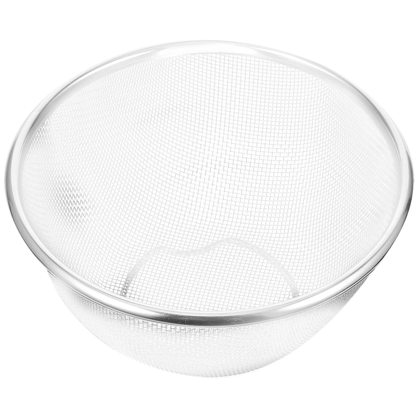 

Stainless Steel 14cm Vegetable Fruit Drain Basket Strainer Kitchen Sink Vegetable Washing Basket Rice Washer Bowl