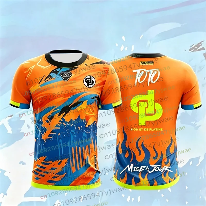 90-minute MM9 JUL Pattern Summer Unisex 3D Print Outfit Football Jersey Thirt Quick-drying Breathable Daily Wear Men's Clothing