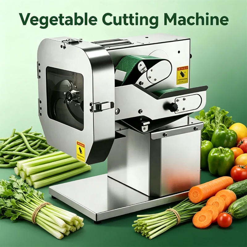 Small Vegetable Cutter Machine  Electric Scallion Chopper Vegetable Cutting Machine For Commercial Kitchen Restaurant
