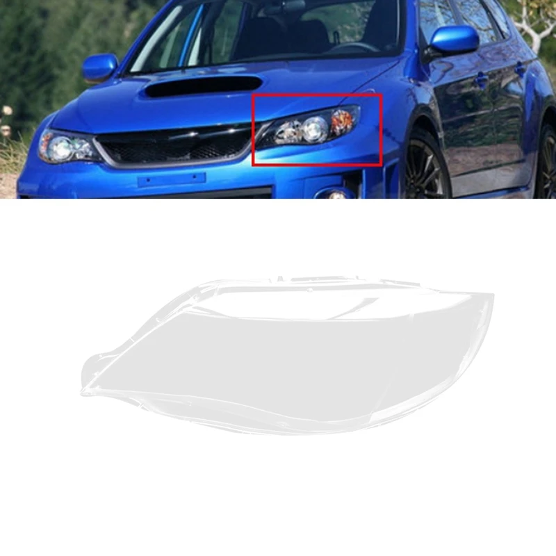 NEW-Headlight Shell Lamp Shade Transparent Lens Cover Headlight Cover For Impreza WRX Sti 2011-2014