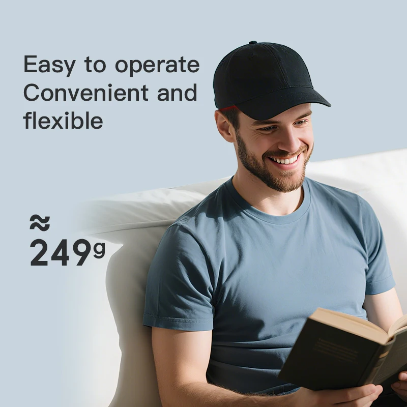 جديد الأشعة تحت الحمراء 200 LED الخرز العلاج بالضوء الأحمر غطاء نمو الشعر لإعادة نمو الشعر مكافحة تساقط الشعر الاسترخاء فروة الرأس المضادة للالتهابات #6