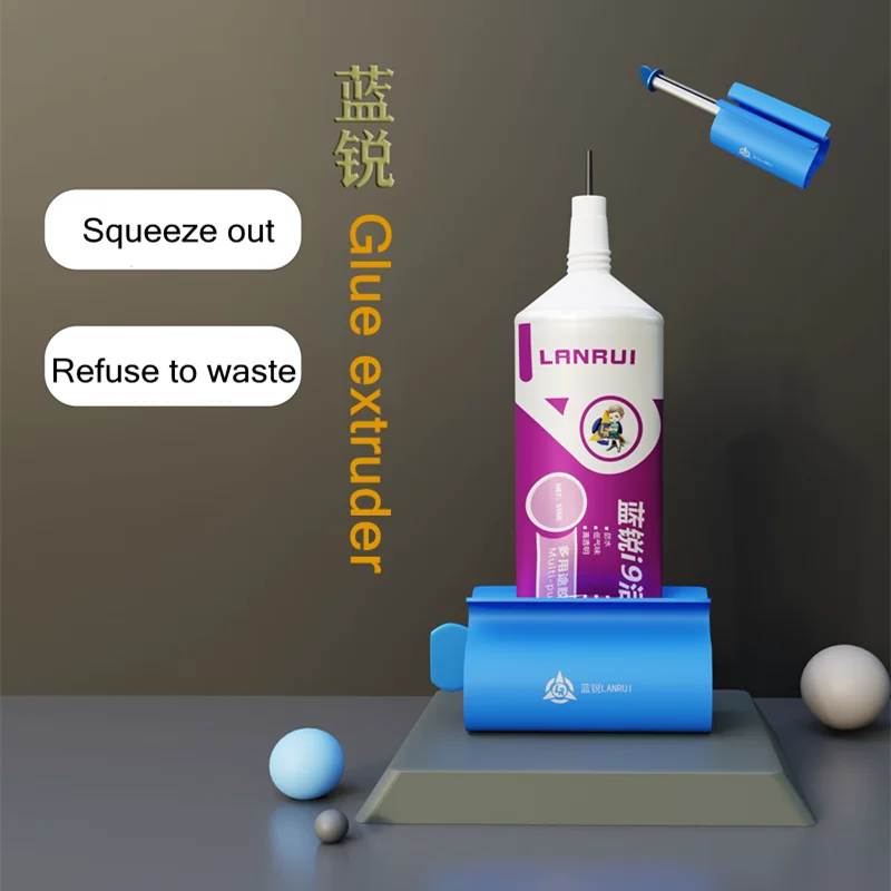 Lanrui n95 espremedor de cola de metal, pasta de solda, intensificador de economia para exibição de celular, extrusora de extrusão de colagem de quadro intermediário