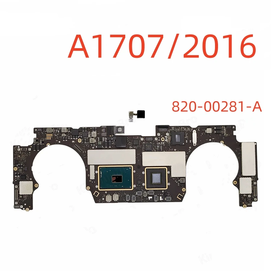 Original logic board A1707 with touch ID, suitable for MacBook Pro, 15 inches, A1707 I7 16GB, 2016 820-00281-A, 2017 820-00928-A