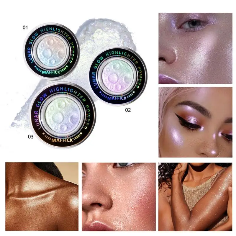 Planet Highlighter Powder Shiny Clear High-gloss Powder Face Contour Brightening Light Pallet Lasting Highlight Cosmetic Hot New