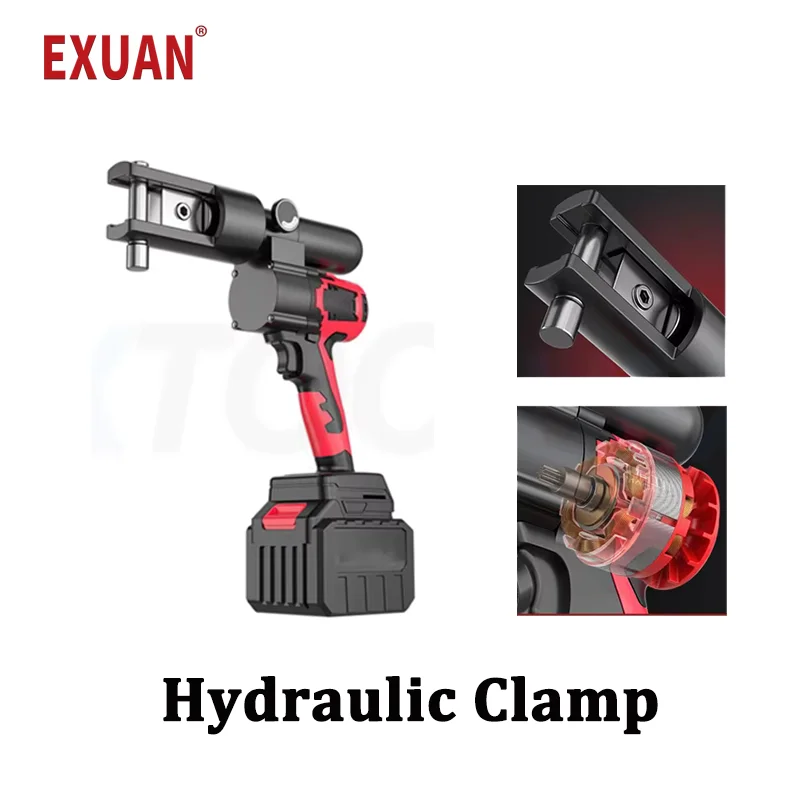 

Electric Hydraulic Pliers Rechargeable Pex Crimping Tool Stainless Steel Pipe Crimper Hydraulic Hose Crimping Machine Pipe Tools