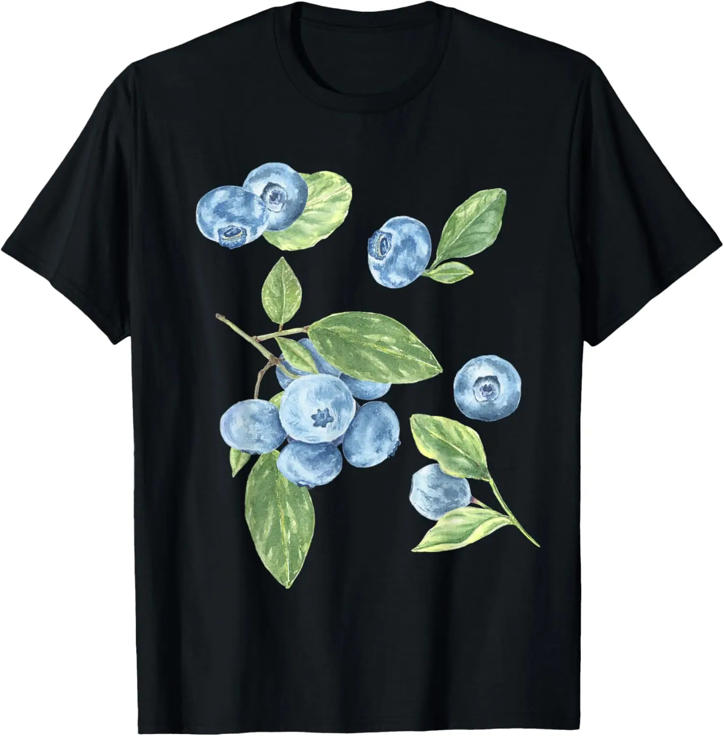 Botanical Summer Fruit Berries Blueberries T-Shirt