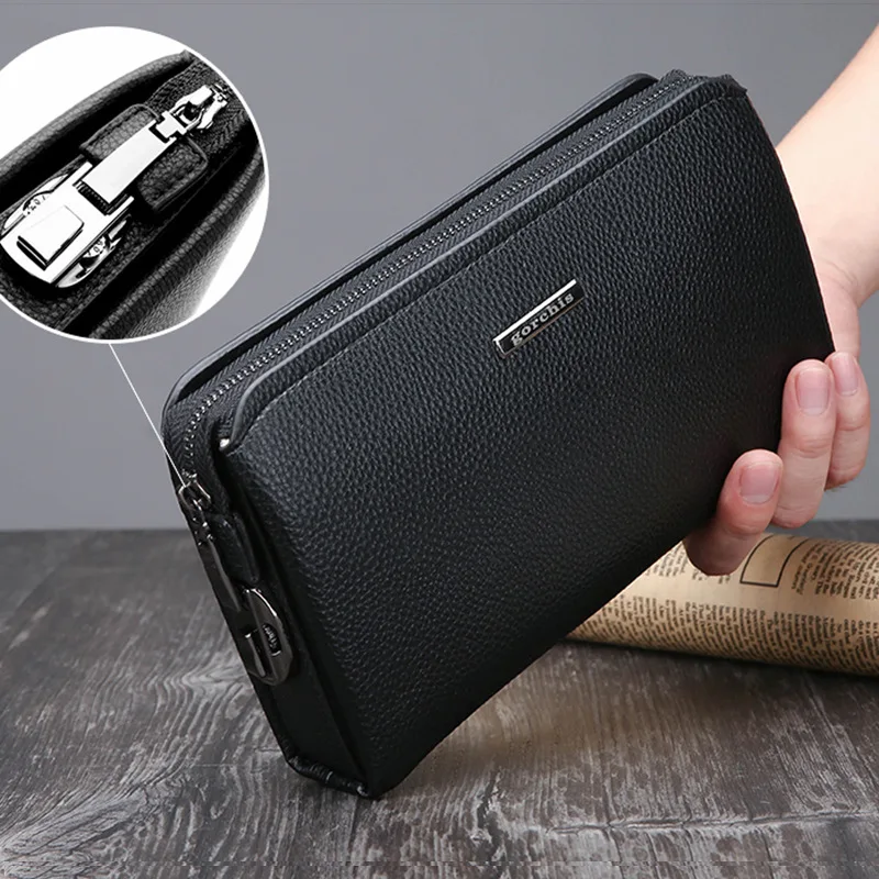 Men's Clutches Pu leather Password lock design men's wallet hand-held bag card bags handbags designer luxury clutch purse bolsos