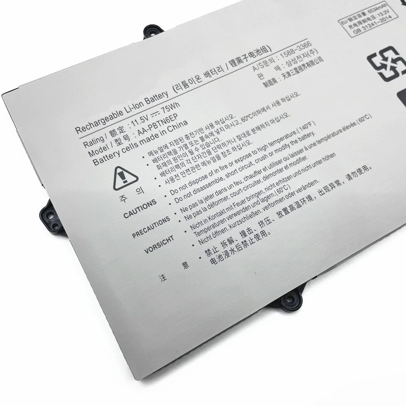 Imagem -03 - Csmhy Original 75wh Aa-pbtn6ep Bateria do Portátil para o Notebook Np900x5t 900x5t 900x3t Np930xbe 950xbe Nt900x5 900x5t-x02