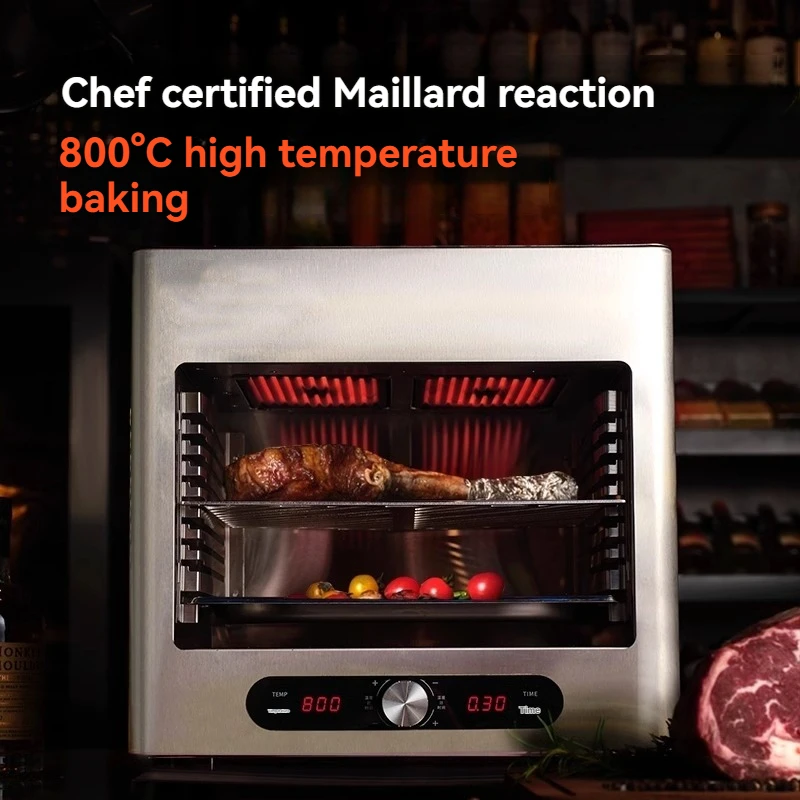 ارتفاع درجة الحرارة ستيك موقد فرن كهربائي تجاري آلة شرائح اللحم المشوي المعكرونة موقد آلة القلي شريحة لحم أوتوماتيكية بالكامل #3