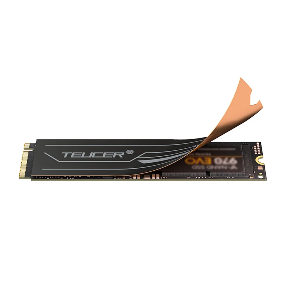 SWXF  Graphene M.2 SSD Heat Sink, Dual-Layer Graphene and Copper Foil Design Cooler Radiator for Laptop PC M.2 2280 SSD