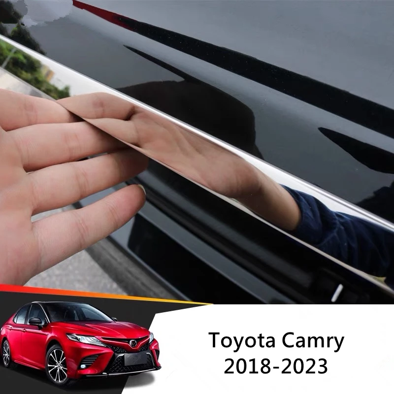 Car Tail Gate Cover Trim For Toyota Camry 70 XV70 2018 2019 2020 2021 2022 2023 Side Door Molding Body Strip Streamer Protection