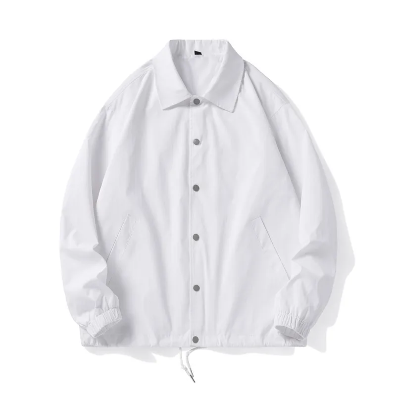 2025 Autumn New Casual Loose Jackets for Men Korean Fashion Solid Men's Jacket Coats Japan Streetwear Men Clothing