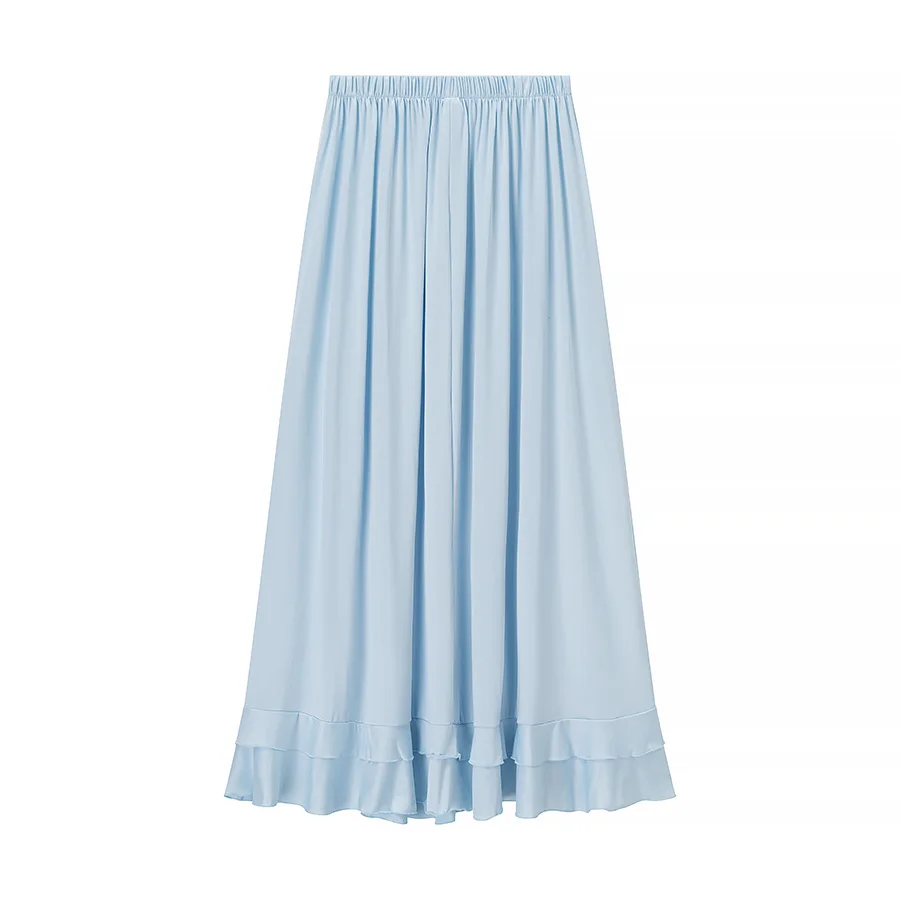 JNLEAOG 봄 신상 패셔너블 레이스 트림 세트 드레스 여성용 루즈핏 긴팔 브이넥 폴리에스터 섬유 드레스