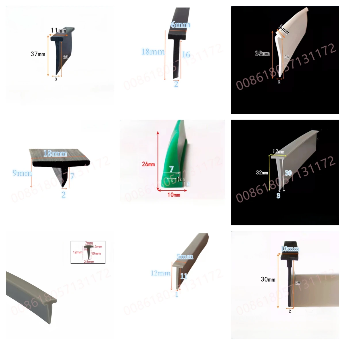 Lückenabdeckung, Silikonkautschuk, T-Streifen, Tür, Fenster, Kabelabdeckung, Solar-Photovoltaik-Dichtungsstange, wasserdicht, hitzebeständig, Schwarz, Grau, Grün