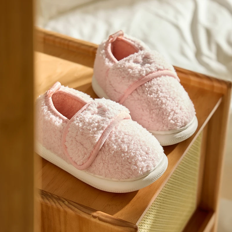 Cheerful Mario Winter children Girls Boys Outdoor cotton slippers Indoor Household slippers