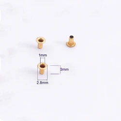 200pcs Wholesale Mini 1mm Metal Eyelet Buckle Snap Buttons DIY Doll Belt Buckles Bag Shoes Clothes Sewing Accessory 0.1cm