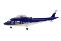 600 Scale Fiberglass Fuselage for Agusta A109 A-109 Helicopter with Metal Retract System