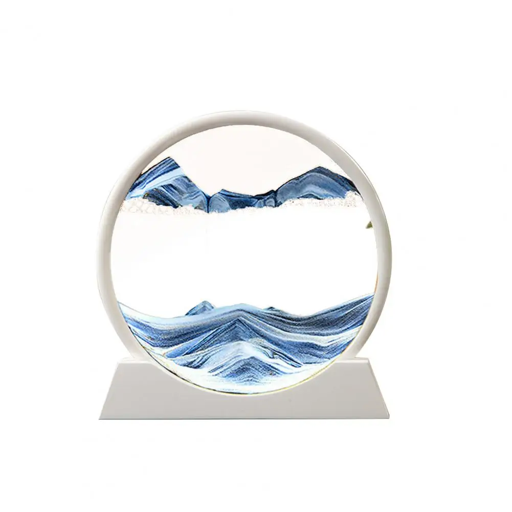 Quicksand Ornament Decoration Sand Art Liquid Motion Sherem Art Ripple 3d Painting Desktop for Room Bedroom