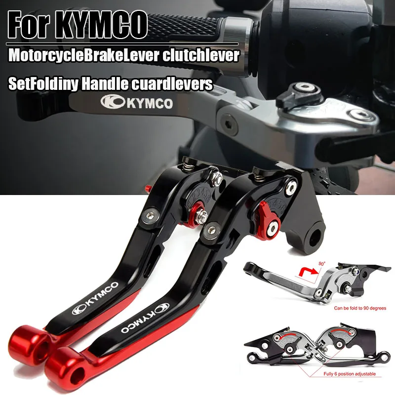 For KYMCO DOWNTOWN XCITING K-XCT CK250T 300 CK300T ABS 400 500RI S400 Motorcycle CNC Foldable Extendable Brakes clutch lever