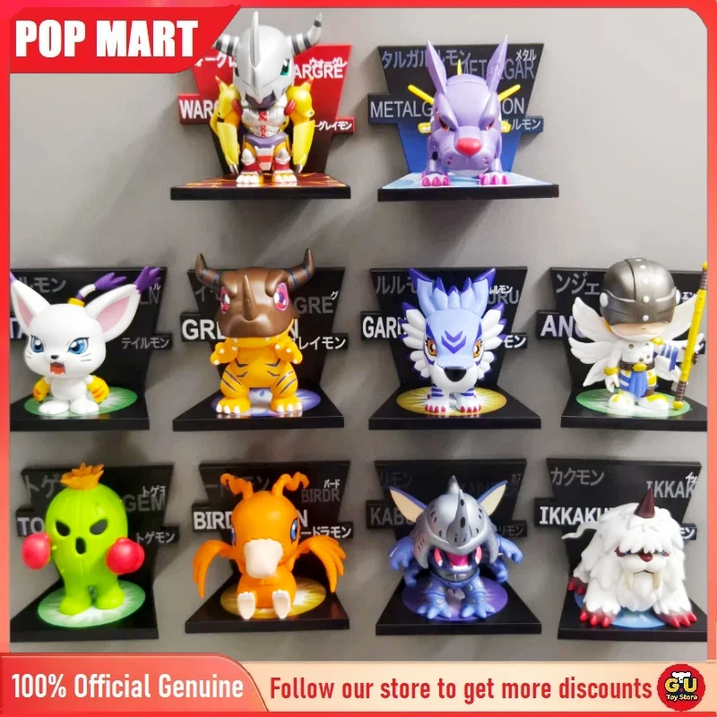 

Original POP MART Digimon Adventure Series Fridge magnets Blind Box Toys Doll Anime Figure Guess Bag Mystery Box Ornaments Gift