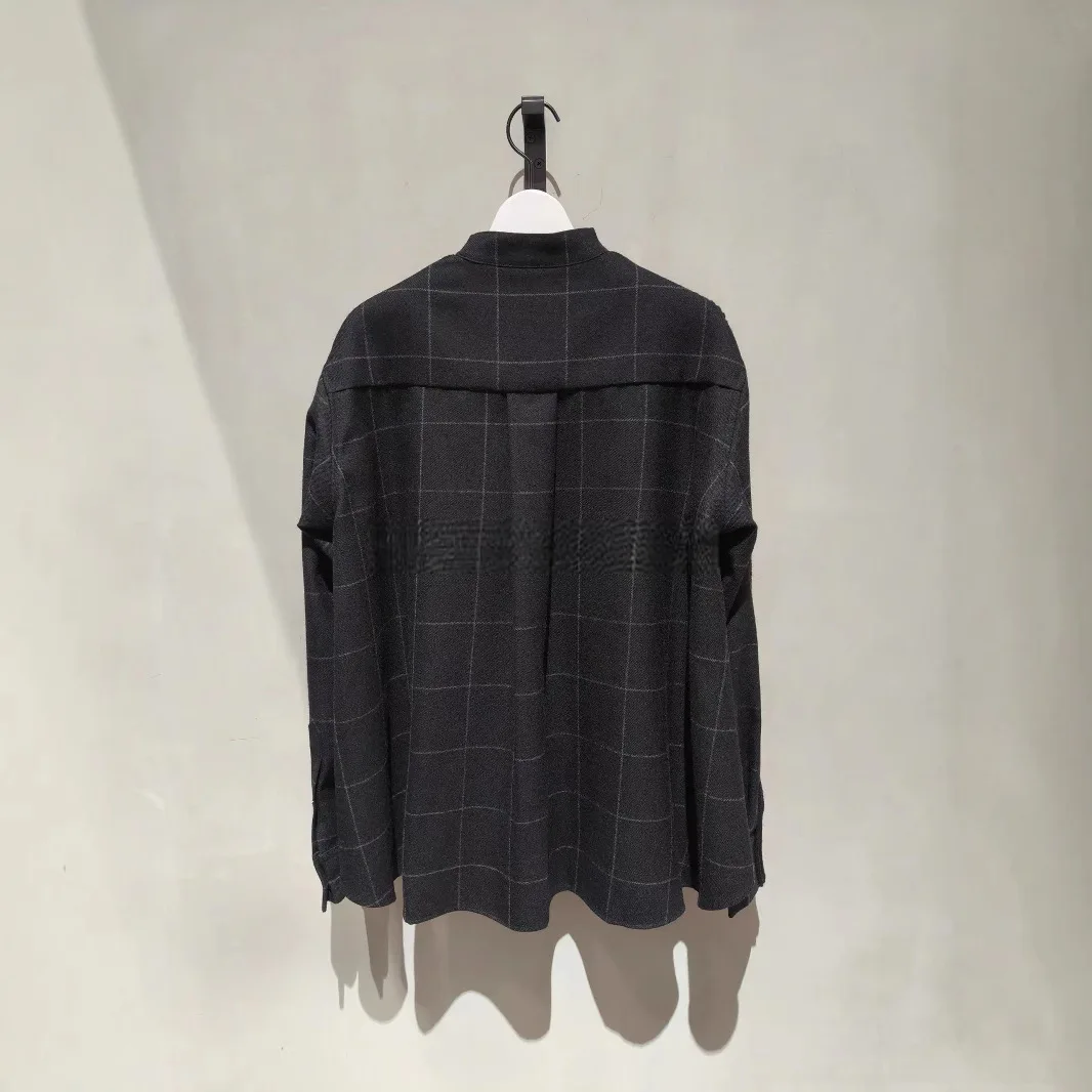 2024 Autumn/Winter patchwork knit sweater with casual coat