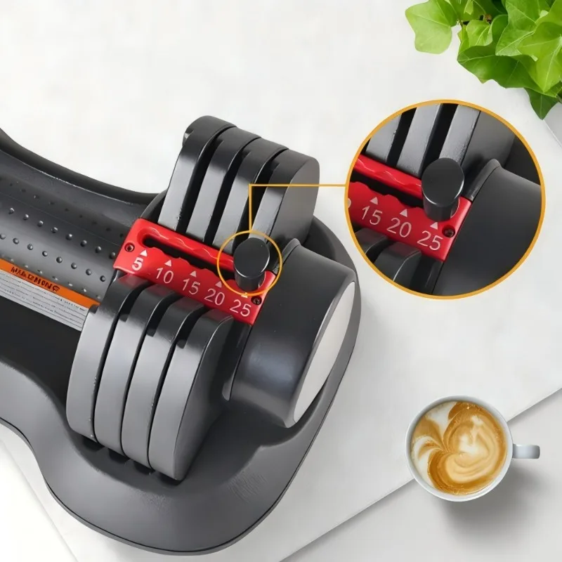 Fitness Exercise Equipment Rubber Coated Material Eco-Friendly Transparent Anti-Burst Dumbbell  32kg