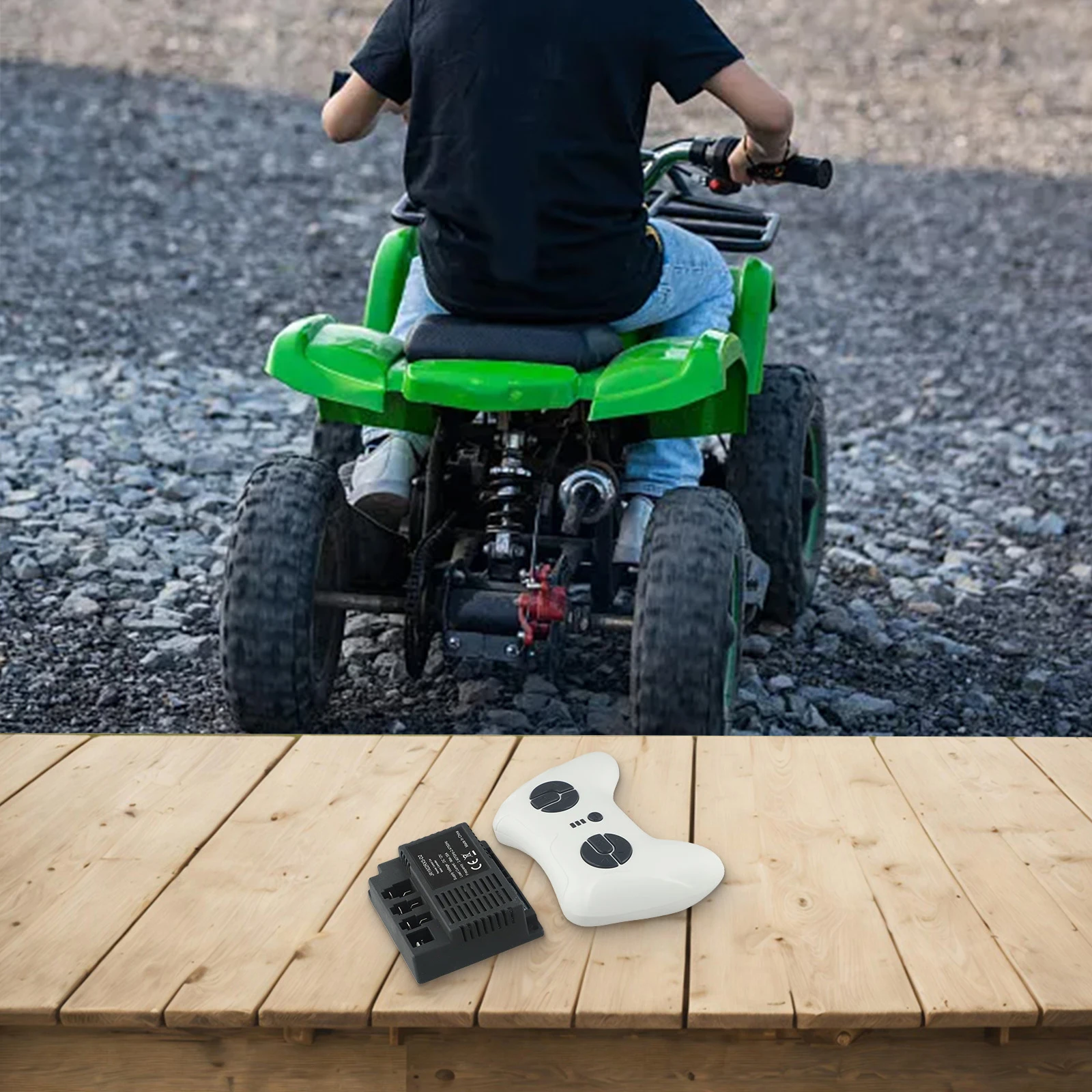 

Электрический игрушечный автомобильный приемник, детский электрический игрушечный автомобиль, цвет, как показано на рисунке, простая установка, печатные инструкции